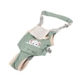 thumbnail image 2 of Arnés para caminar para bebés, protección contra caídas, suave, transpirable, ajustable, de mano, ayuda para caminar para niños, color verde, 2 of 10