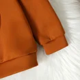 thumbnail image 5 of PatPat Toddler Girl Clothes Boy Cute Hoodie Long Sleeve Sweatshirts Face Graphic Textured Pullover Outfits, Brown, 18-24M, 5 of 6