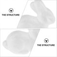 thumbnail image 2 of 1 Set 20 Pcs Lovely 6.5cm Foam Rabbits DIY Accessories Rabbit Toys (White), 2 of 3