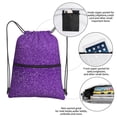 thumbnail image 3 of Naloa Glitter Purple Drawstring Backpack String Bag Cinch Water Resistant for Gym Shopping Sport Yoga, 3 of 6