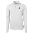 thumbnail image 2 of Men's Cutter & Buck White Grambling Tigers Team Big & Tall Virtue Eco Pique Recycled Quarter-Zip Pullover Top, 2 of 3
