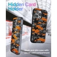 thumbnail image 3 of TORU CX SLIM for iPhone 15 Pro Max Case Wallet | Protective Shockproof Heavy Duty Cover with Hidden Card Holder & Card Slot | Mirror & Wrist Strap Included - Camouflage, 3 of 6