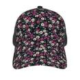thumbnail image 2 of Picia Daisies Flowers Pattern Trucker Hat,Baseball Cap,Sun Protection Cap,Stylish Headwear,Leisure Cap,Outdoor Sports Cap, 2 of 7