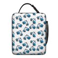 thumbnail image 5 of Police and Checkered White Pattern Insulated Lunch Bag for Men Women,Waterproof Lunch Box for Work,Picnic or Travel,Thermal Insulation,10.63x9.06x3.54 Inches, 5 of 5