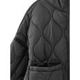 thumbnail image 5 of Liacowi Women Juniors Quilted Puffer Jacket Coat Winter Lightweight Sleeveless Warm Outerwear Stand Collar Padded Jacket with Pockets, 5 of 9