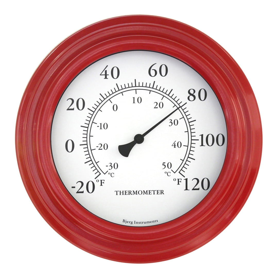 GARDEN THERMOMETERS Classic Red Alcohol SELECT 8-Inch or 15.75-Inch Thermometer 