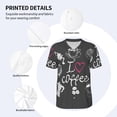 thumbnail image 3 of KLL I Love Coffee for Men's Baseball Shirts,Short Sleeve Casual Shirts Button Down Shirt for Men Beach Summer Wedding Shirt-XX-Large, 3 of 7