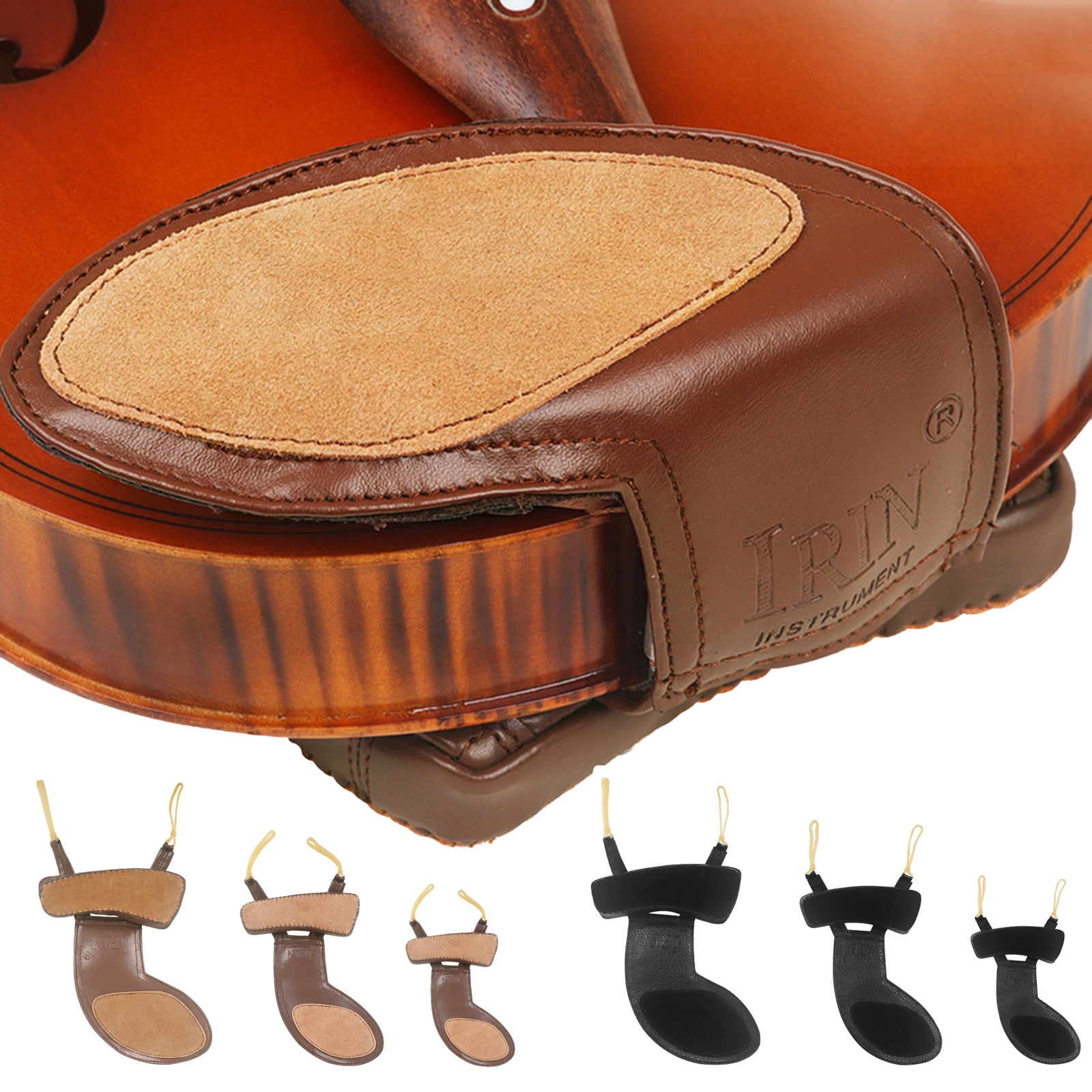 Violin Chin Rest Pad Cover Protector Violin Shoulder Pad Sheepskin Shoulder Pad Musical Instrument Accessories
