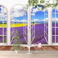 thumbnail image 2 of Idea4wall 4pcs Vies from French Window Peel and Stick Wallpaper Removable Wall Murals Large Wall Stickers for Home Decoration, 66"x24", 2 of 4