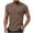 35#Brown, variant on Mens Casual Short Sleeve Cotton Linen Henley Shirt Men's Band Collar Short Sleeve Henley Shirts Casual Summer Beach Shirt Hippie T Shirt Fashion Hawaiian Shirt Lightweight Hippie Tee Shirts