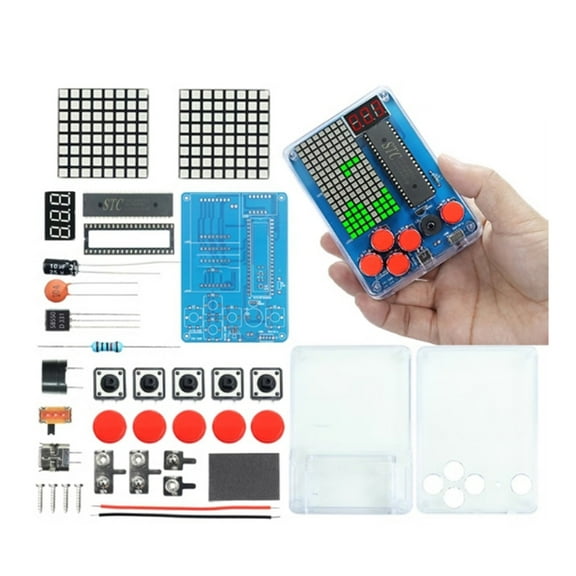 DIY Retro Classical Electronic Soldering Kit 4 Games Including Snakes for STEM Projects Family Fun High School Training