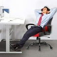 thumbnail image 4 of BestOffice PC Gaming Chair Ergonomic, Lumbar Support Arms Headrest High Back PU Leather Rolling Swivel Executive, Red, 4 of 7