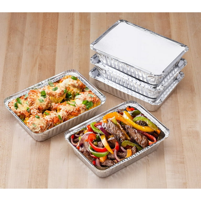 Handi-Foil Meal Prep Pans with Board Lids, Giant, 2 Pack - 2 pans