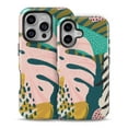thumbnail image 2 of DesignSkinz Scratch-Resistant Hard Slim Case Compatible with iPhone 15 Pro (Compatible with MagSafe) - Simplistic Jungle Plants Collage V2, 2 of 9