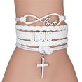 thumbnail image 5 of HGYCPP Jesus Braided Bracelets Multilayer Wrap Religious Cross Ornaments Birthday Gift Valentine's Day Festival Present Jewelry, 5 of 11