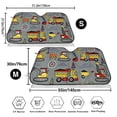 thumbnail image 7 of Lsque Funny Construction Car Windshield Sun Shade | Accordion Folding Style Auto Shade for Car Truck SUV Van | Blocks UV Rays Sun Visor Protector | Medium, 7 of 7
