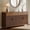 Walnut, variant on UGTOO 63" Walnut Fluted Sideboard Buffet Cabinet, Mid Century Modern Credenza Storage Table with 4 Doors 2 Drawers for Living Dining Room