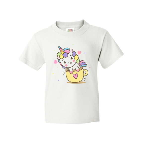Inktastic Teacup Unicorn Youth T-Shirt