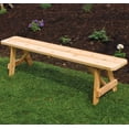 thumbnail image 3 of Red Cedar Traditional Backless Bench, 3 of 4