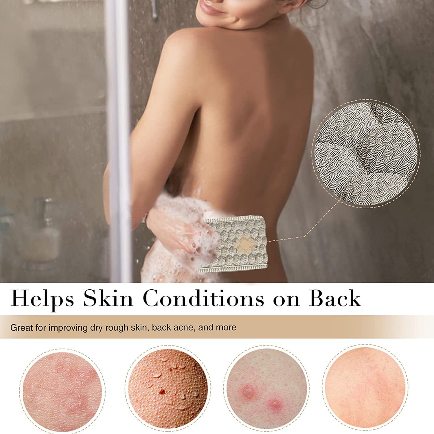 ABOOFAN 2pcs Body Skin Cleaning Tool Convenient Bath Scrubber Shower C –  TweezerCo