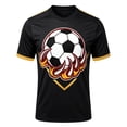 thumbnail image 4 of Big Boys' Sports Short Sleeve Graphic T-Shirts Fun Football Printed Crew Neck T-Shirt Size 12-13T, 4 of 4