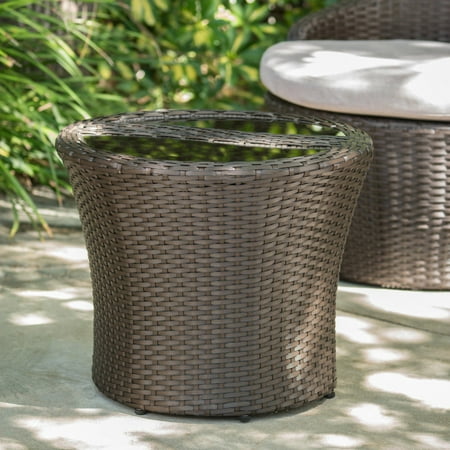 Costa Rica Outdoor Wicker Separable End Table (Best Chocolate In Costa Rica)