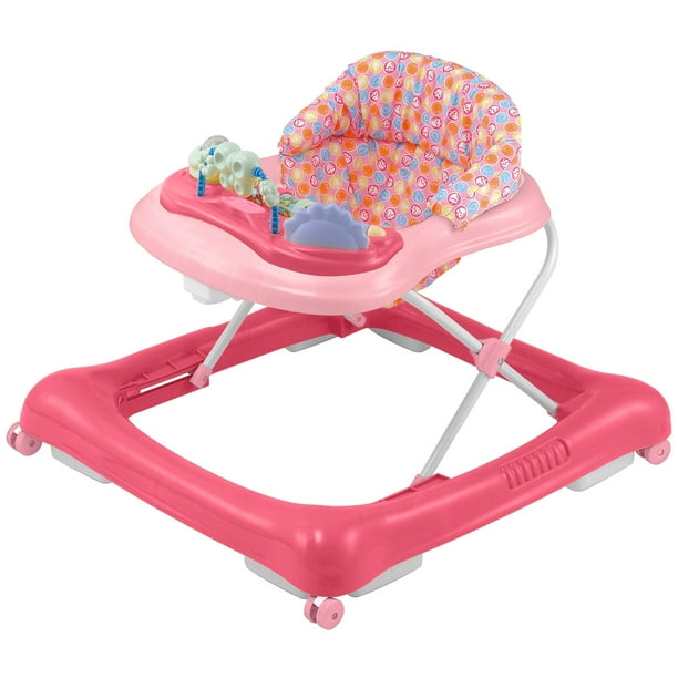 Big Oshi 2 in 1 Baby Musical Walker & Activity Center on Wheels Pink