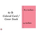thumbnail image 5 of Bulk of 1000 Sheets, Cherry 8.5" x 14" Menu Legal Size Pastel Color Card Stock Paper, 67Lb Vellum Bristol Cardstock | Perfect for School and Craft Projects, 5 of 5