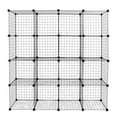 thumbnail image 5 of 16-Cube Organizer Cube Storage Storage Shelves Wire Cube Storage Origami Shelves Metal Grid Multifunction Shelving Unit Modular Cubbies Organizer Bookcase, 5 of 10