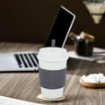 thumbnail image 4 of Weloille Coffee Cups are Suitable for Hot and Cold Drinks with A Tropical Leak Proof Cover That Can Be Reused, Coffee Cups are Made of Environmentally Friendly, 4 of 8