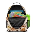 thumbnail image 4 of Uorisanigo Cute Dinosaur Coffee Kids Backpack for Ages 6-8, Large Capacity Preschool Rucksack with Front Zipper, Breathable Lightweight Backpack for Daily School, 4 of 7