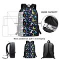 thumbnail image 6 of Uorisanigo Kids Children School Backpack 17 inch Cartoon Dinosaur Bookbags Casual Daypack Travel Rucksack for School, Camps and Travel Universal Kindergarten Elementary, 6 of 6