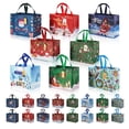 thumbnail image 1 of Paquete de 16 bolsas de regalo de Navidad, tamaño mediano, 32,5 x 25 x 17 cm, M-Sorflly, 1 of 7