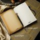 thumbnail image 3 of UBIUO Leather Notebook Journal Lined Pages with Pen Set, Hardcover Journal Thick Paper, Elephant Gifts for Women & Men, Pen Holder, Elastic Closure, B, 3 of 4