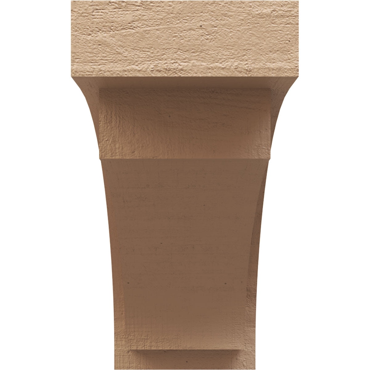 11"W x 33"D x 22"H Classic Rivera Rough Cedar Woodgrain TimberThane Corbel, Primed Tan