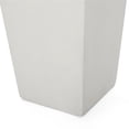 thumbnail image 5 of Afuera Living Outdoor Modern Concrete Stone Large Planter in White, 5 of 7