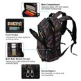 thumbnail image 5 of FORMRS Kids School Backpack Elementary Student Unisex Travel Bookbag with Reflective Stripes, Dark Gothic Floral, 5 of 7