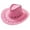 Pink, variant on Western Cowboy Hat for Women Wide Brim Cattleman Sun Hat Summer Beach Casual Hat Orange