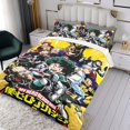 thumbnail image 3 of My Hero Academia Conjunto de sábanas temático, trío de piezas, cómodo y amigable con la piel, diseño único, regalo de decoración para el hogar para familiares, amigos y fans,135cm *200cm, 3 of 6