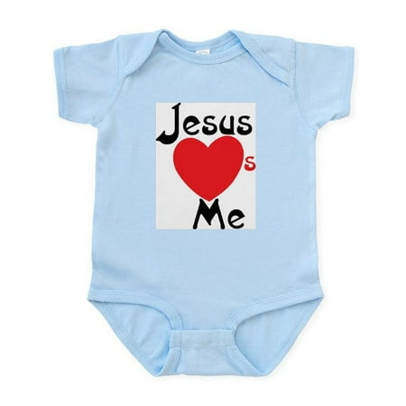 

CafePress - Jesus Loves Me Infant Creeper - Baby Light Bodysuit Size Newborn - 24 Months