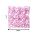 thumbnail image 3 of Efavormart 100 PCS 3D Rosette Satin Chair Cap Slipcover Chivari Square Top Chair Caps For Catering Wedding Party Decorations Pink, 3 of 8