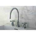 thumbnail image 3 of Kingston Brass Widespread Bathroom Faucets In Polished Nickel Finish KS8926ZX, 3 of 4