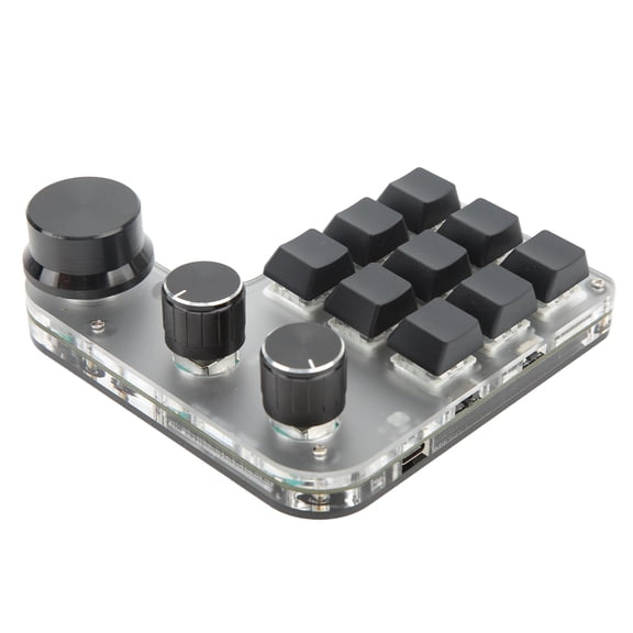 Mini teclado numérico de 9 teclas, 3 botones RGB, multifuncional, con acceso directo, programable, para bricolaje