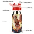 thumbnail image 3 of Genshin Impact Stainless Steel Water Bottle with Straw Children's Vacuum Insulated Mug Leak-Proof Water Cup, 3 of 8