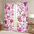 thumbnail image 2 of Homewish Children Teenagers Western Cowgirls Boots Hats Black Out Curtains,Disco Ball Guitar Curtains Pack of 2 (42x63 Each),Old Fashion Bedroom Curtains,Ultra Soft Home Decor, 2 of 6
