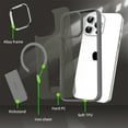 thumbnail image 4 of For Magsafe Magnetic Stand Invisible Support Phone Case for iPhone 16 15 14 11 12 13 Pro Max Plus Hard Anti-fall Matte Back case Black For iPhone 12, 4 of 6