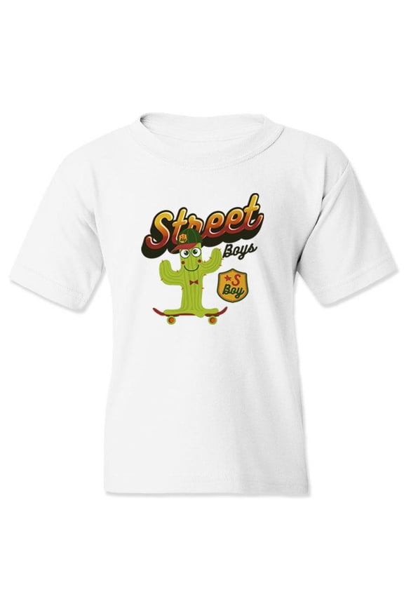 Street Boys Cactus T-Shirt Juniors -Image by Shutterstock, Small