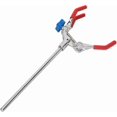 thumbnail image 4 of Adjustable Three Jaw Clamp Metal Lab Retort Stand Holder for 11in Bottles Test Tubes Red Stable Support with Plastic Pins, 4 of 5