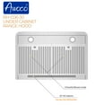 thumbnail image 5 of Awoco 30" Super Slim Under Cabinet 6-Electronic Buttons Stainless Steel Range Hood, 5 of 6