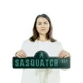 thumbnail image 3 of Sasquatch (2 Pack) Plastic Street Sign - 6 Inch X 18 Inch Gift Myth Creature Bigfoot Forest Funny Rustic Outdoors Decor Legend Quirky Unique, 3 of 4